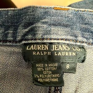 Two pair ladies jeans. Size 8. Lauren Jeans Co Ralph Lauren, Denizen. Denim.